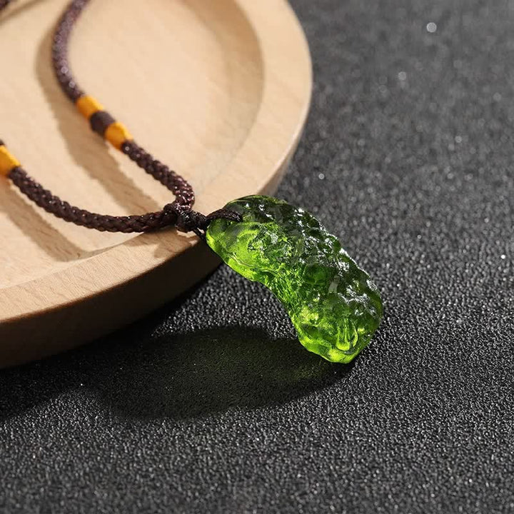 Purification Green Moldavite Necklace - Alina-3-5g-Necklace + Natural Stone-State of Style