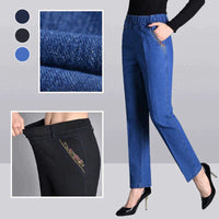 Push-up Jeans - Ella with warm inner lining and perfect fit!-Light blue (without lining)-XL-State of Style