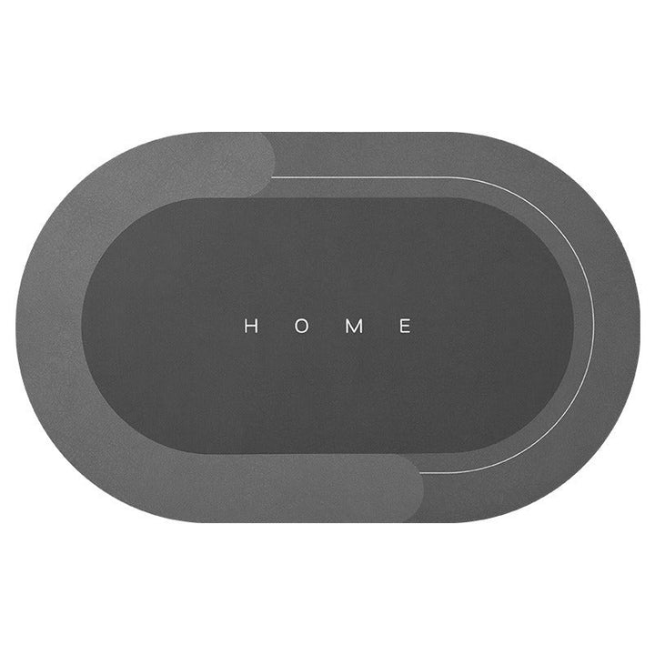 Quick-Dry, Ultra-Absorbent Bath Mat - AquaComfort-40*60 cm-Oval-Blue-State of Style