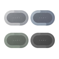 Quick-Dry, Ultra-Absorbent Bath Mat - AquaComfort-40*60 cm-Oval-Blue-State of Style