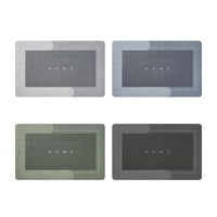 Quick-Dry, Ultra-Absorbent Bath Mat - AquaComfort-40*60 cm-Oval-Blue-State of Style