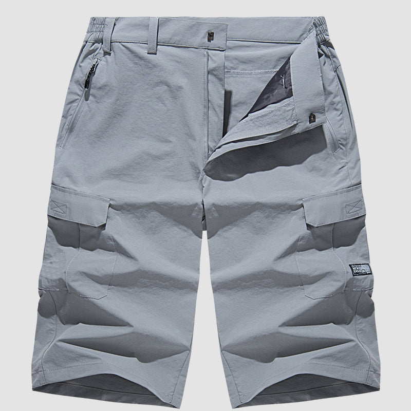 Quick-Drying Cargo Shorts for Men – Rowan-Dark blue-S-State of Style