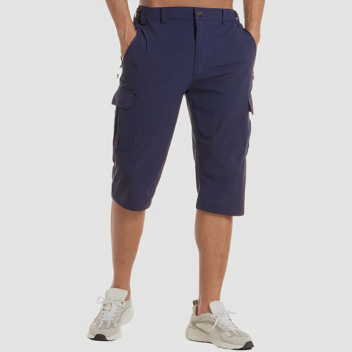 Quick-Drying Cargo Shorts for Men – Rowan-Dark blue-S-State of Style