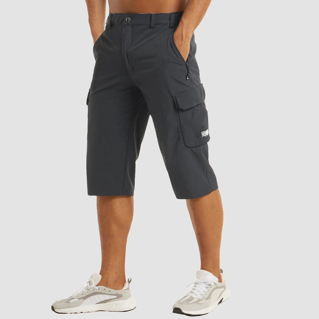 Quick-Drying Cargo Shorts for Men – Rowan-Dark grey-S-State of Style