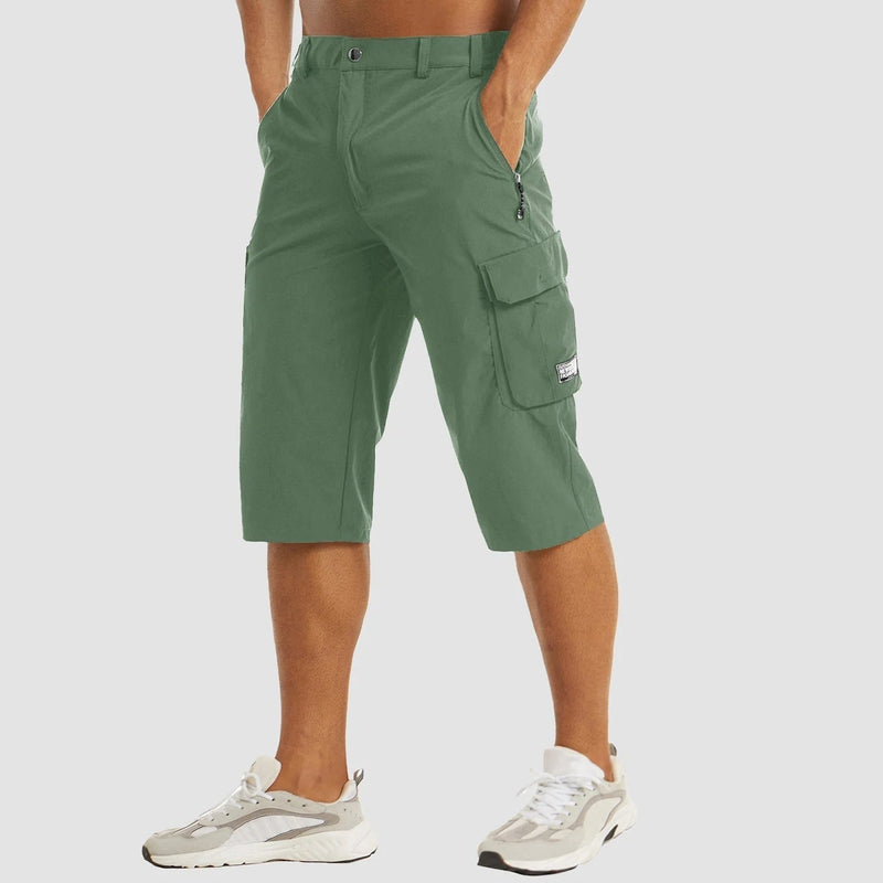 Quick-Drying Cargo Shorts for Men – Rowan-Green-S-State of Style