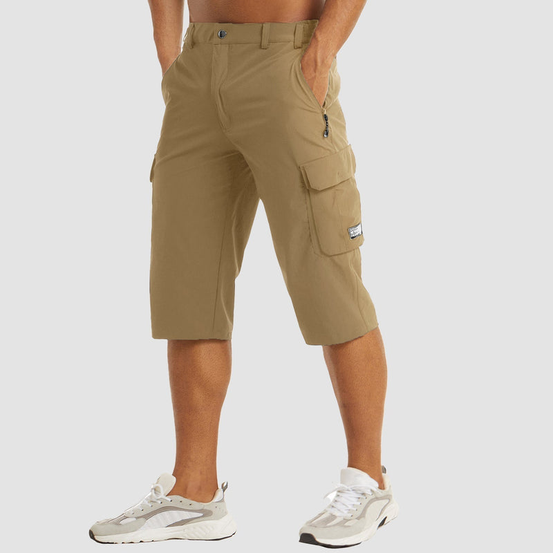 Quick-Drying Cargo Shorts for Men – Rowan-Khaki-S-State of Style