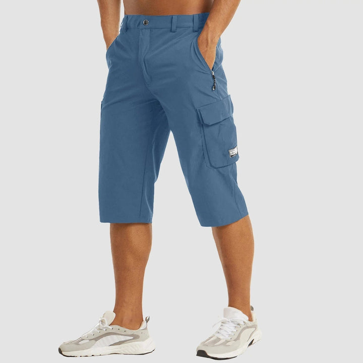 Quick-Drying Cargo Shorts for Men – Rowan-Light blue-S-State of Style