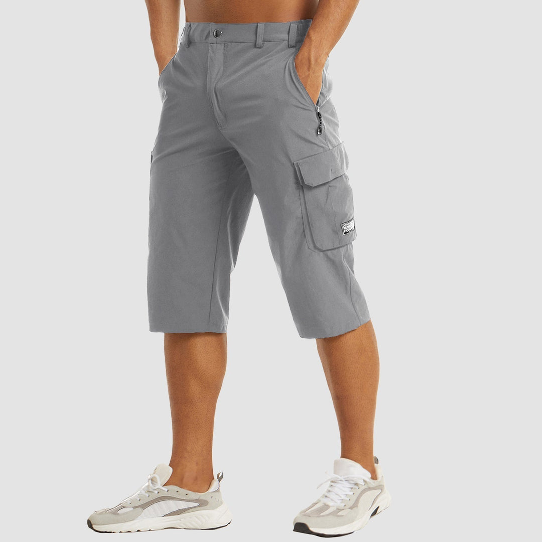 Quick-Drying Cargo Shorts for Men – Rowan-Light grey-S-State of Style
