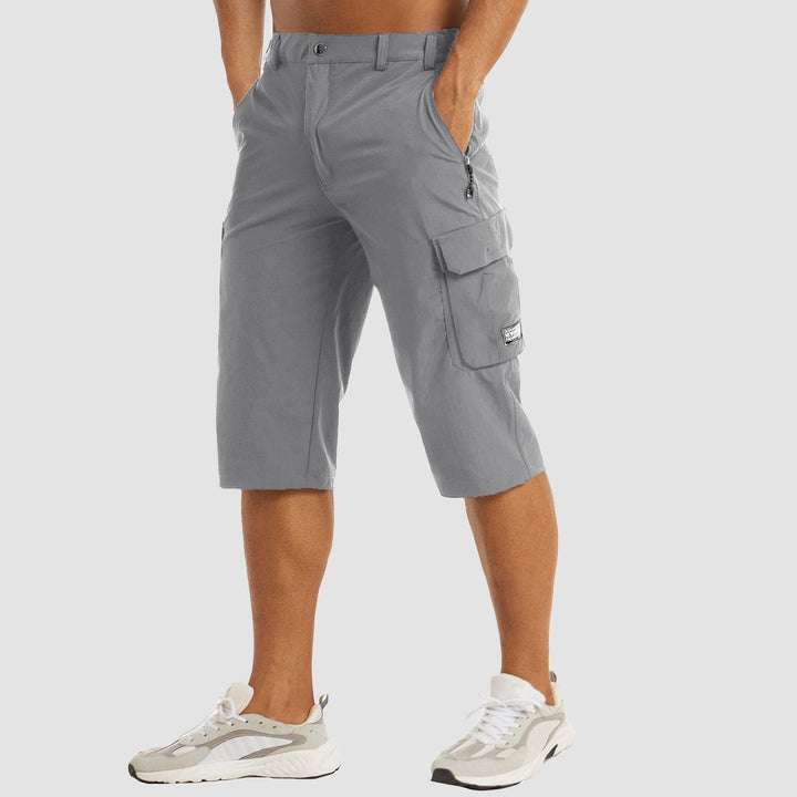 Quick-Drying Cargo Shorts for Men – Rowan-Light grey-S-State of Style