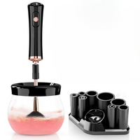 Quick Drying Electric Makeup Brush Cleaner – Clean & Ready to Use Immediately!-Black-State of Style
