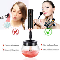 Quick Drying Electric Makeup Brush Cleaner – Clean & Ready to Use Immediately!-Black-State of Style