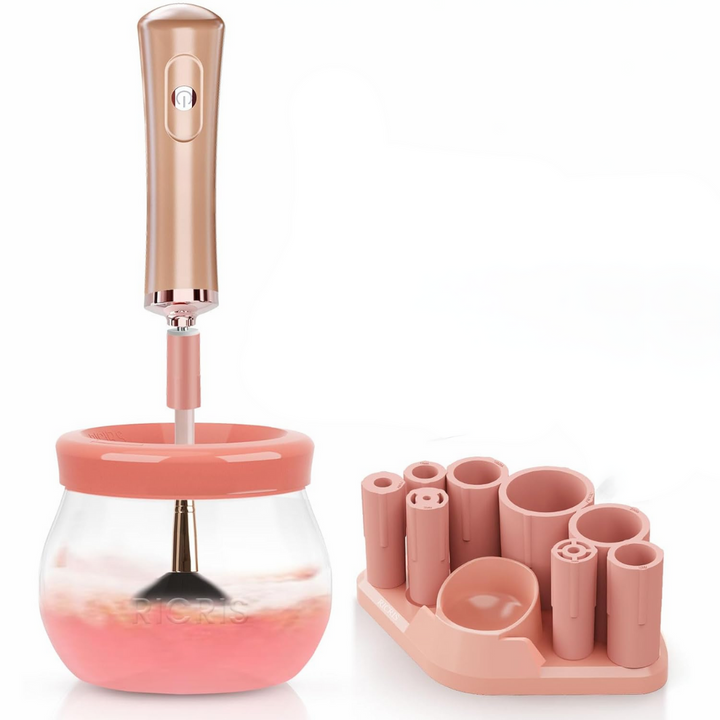 Quick Drying Electric Makeup Brush Cleaner – Clean & Ready to Use Immediately!-Pink-State of Style
