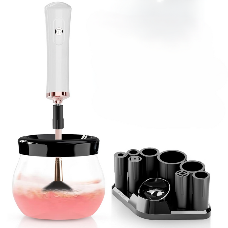 Quick Drying Electric Makeup Brush Cleaner – Clean & Ready to Use Immediately!-White Black-State of Style