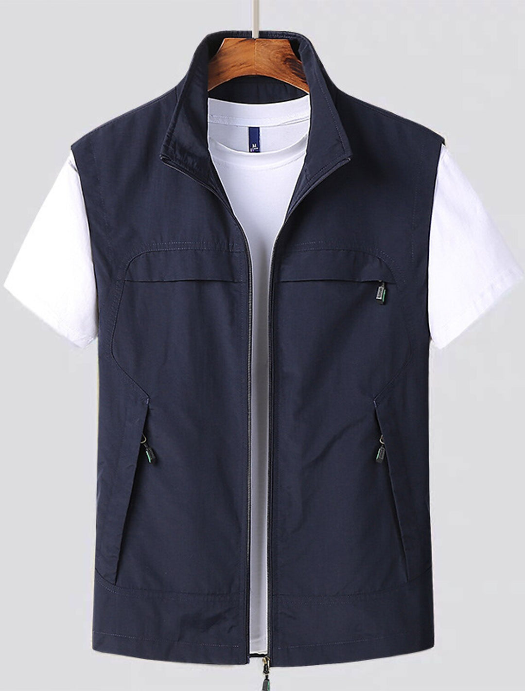 Quick-drying men's vest for outdoor adventures – Arvid-Dark blue-S-State of Style