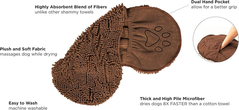 Quick-Drying Microfiber Dog Towel - Super Absorbent & Soft-Grey-State of Style