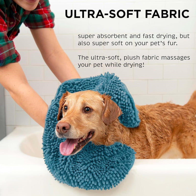 Quick-Drying Microfiber Dog Towel - Super Absorbent & Soft-Grey-State of Style