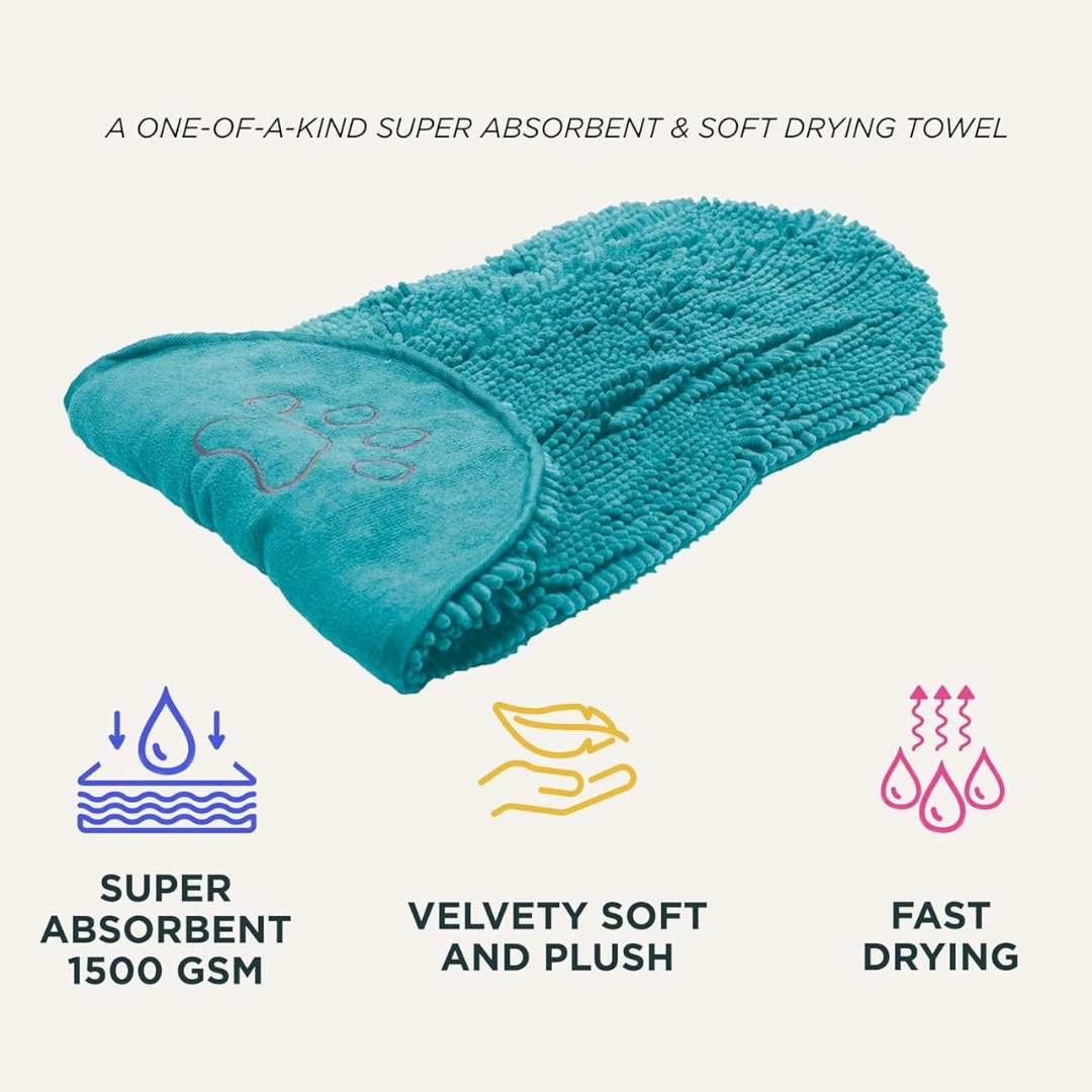 Quick-Drying Microfiber Dog Towel - Super Absorbent & Soft-Grey-State of Style