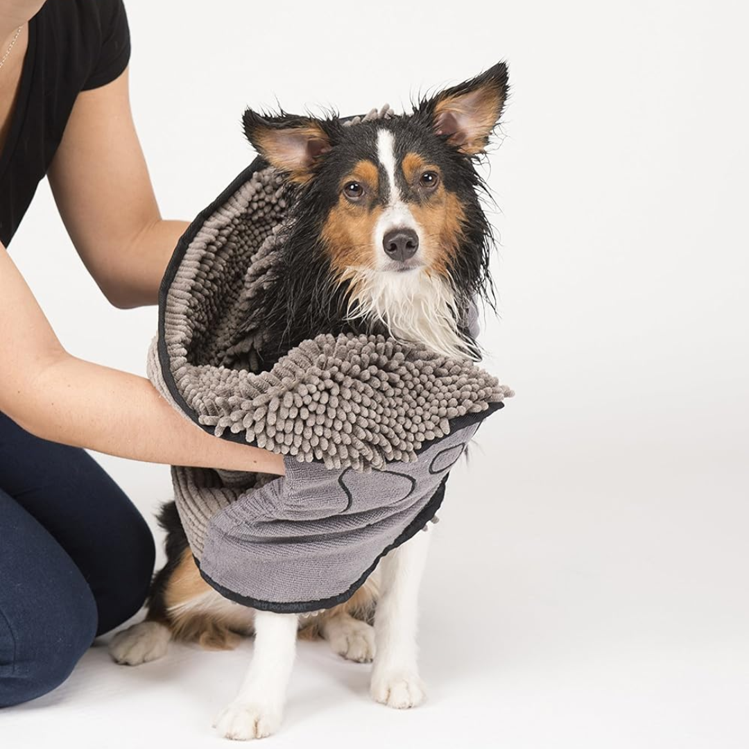 Quick-Drying Microfiber Dog Towel - Super Absorbent & Soft-Grey-State of Style