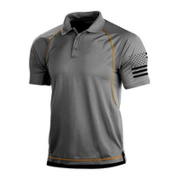 Quick-drying outdoor polo shirt for men – TrailCore Polo-Gray-S-State of Style