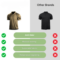 Quick-drying outdoor polo shirt for men – TrailCore Polo-Khaki-S-State of Style