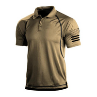 Quick-drying outdoor polo shirt for men – TrailCore Polo-Khaki-S-State of Style