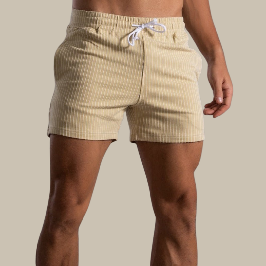 Quick-drying & Stylish Men's Swim Shorts made from Ripstop Polyester – Niko-Green-XS-State of Style