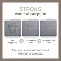 Quick-drying, Super Absorbent Bath Mat - AquaComfort-Blue-Oval-40 x 80 cm-State of Style