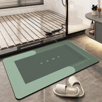 Quick-drying, Super Absorbent Bath Mat - AquaComfort-Green-Rectangle-40 x 80 cm-State of Style