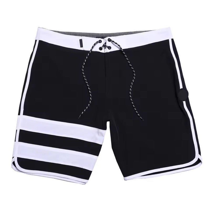 Quick-drying & Water-repellent Men's Surf Shorts - Lennox-Black and white-S-State of Style