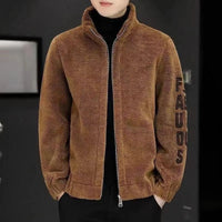Quilted fleece jacket with a stand-up collar - Arden-Brown without a pocket-M-State of Style