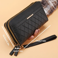 Quilted Long Multi-Function Wallet-State of Style