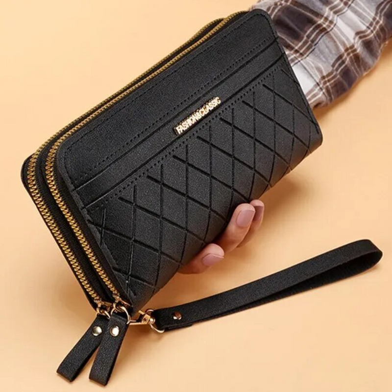 Quilted Long Multi-Function Wallet-State of Style