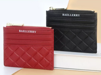 Quilted Mini Card Holder – Slim & Compact Organiser-Green-State of Style