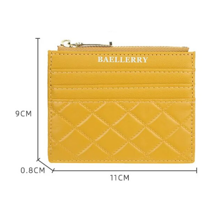 Quilted Mini Card Holder – Slim & Compact Organiser-Green-State of Style