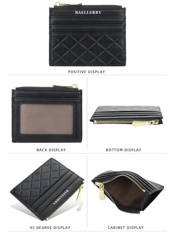 Quilted Mini Card Holder – Slim & Compact Organiser-Green-State of Style
