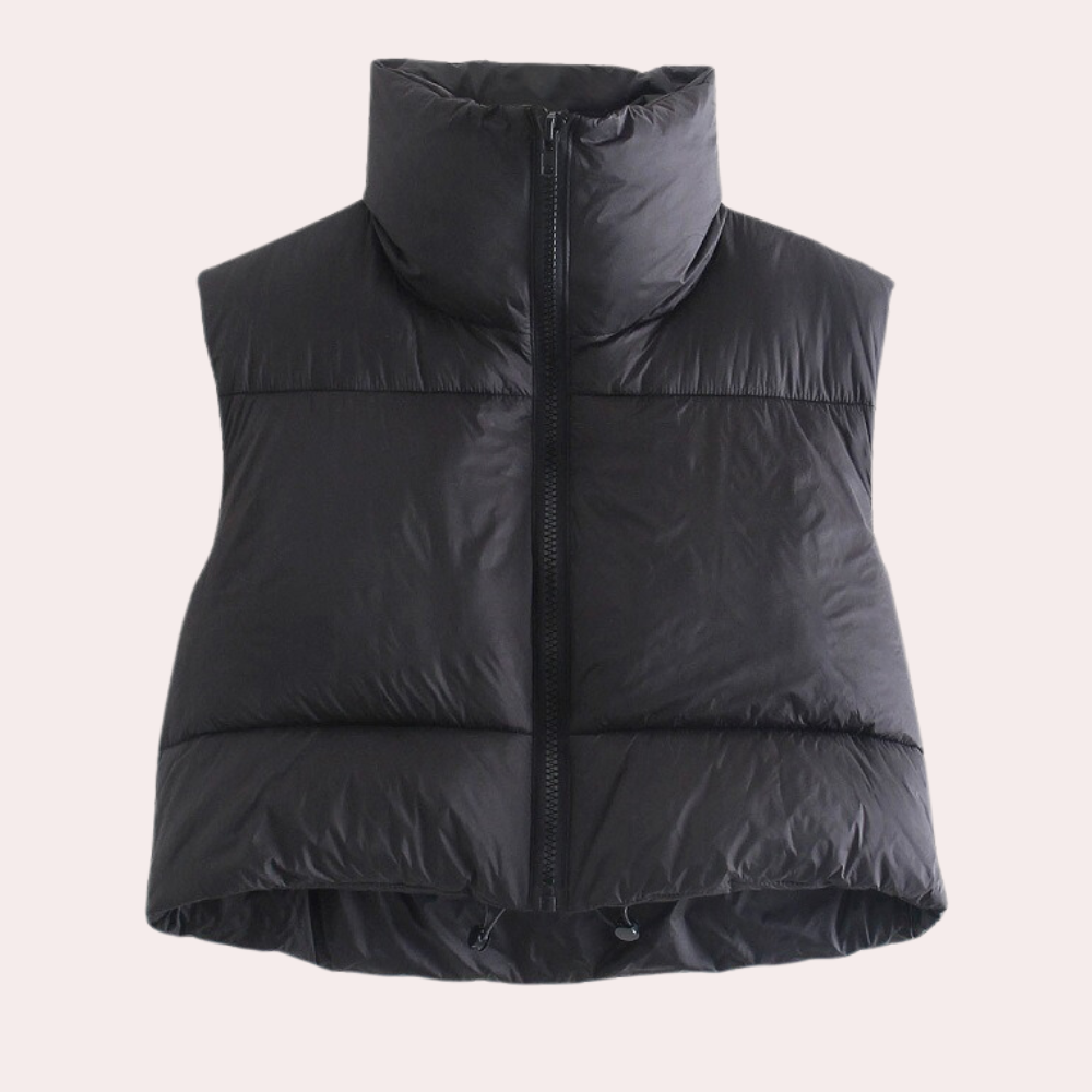 Quilted Short Women's Bodywarmer - Liora-Black-XS-State of Style