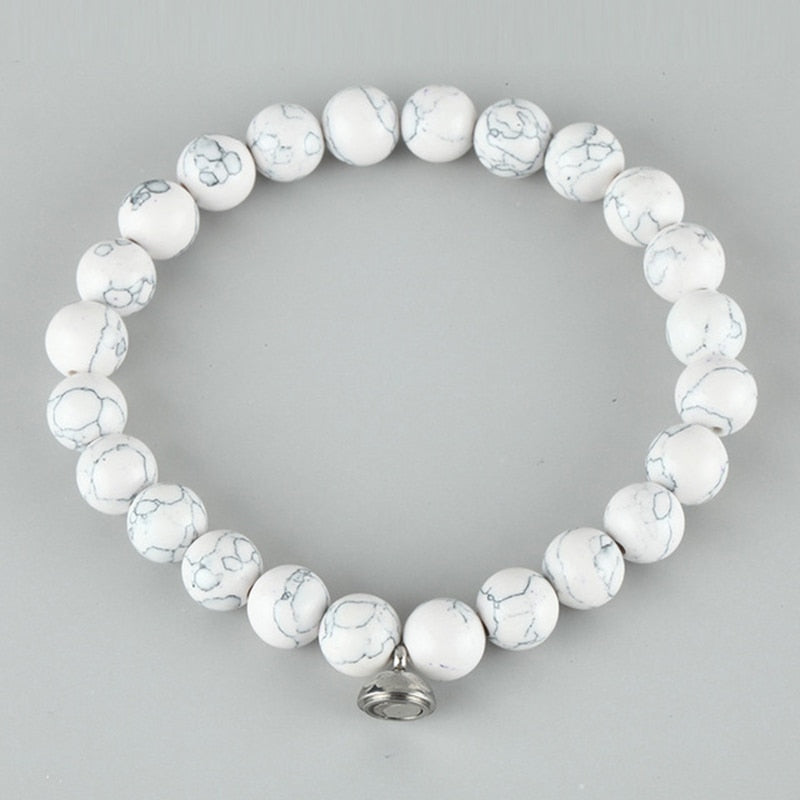 Quit Smoking Bracelet | Natural Gemstones | Health Benefits-White-State of Style