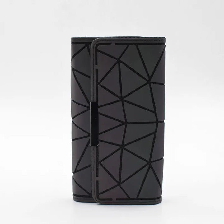 Radiant Grid Clutch Purse – Glow-in-the-Dark Geometric Wallet-State of Style