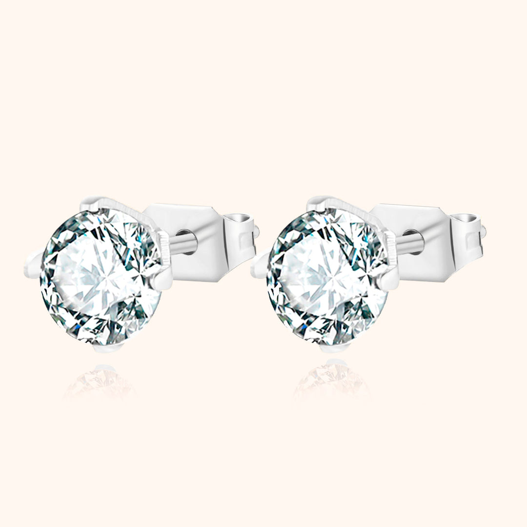 Radiant Mini Earrings – Mila-6 mm-Silver-State of Style
