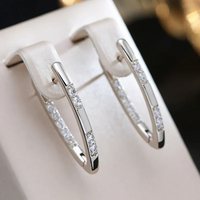 Radiant Zirconia Earrings - Celeste-Silver-State of Style