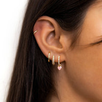Radiant Zirconia Earrings - Elara-Gold-State of Style