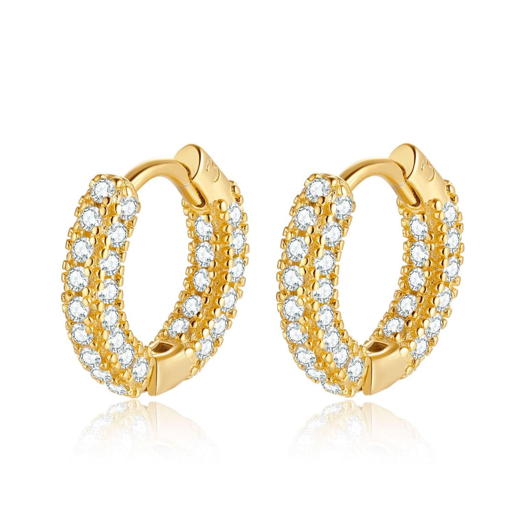 Radiant Zirconia Earrings - Elara-Gold-State of Style