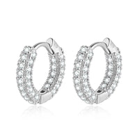 Radiant Zirconia Earrings - Elara-Silver-State of Style