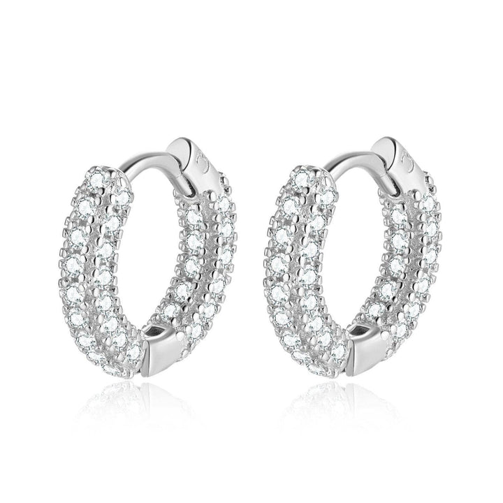 Radiant Zirconia Earrings - Elara-Silver-State of Style