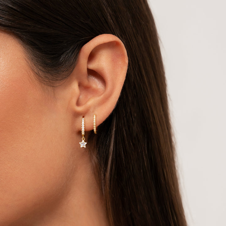 Radiant Zirconia Earrings - Iriana-Gold-State of Style