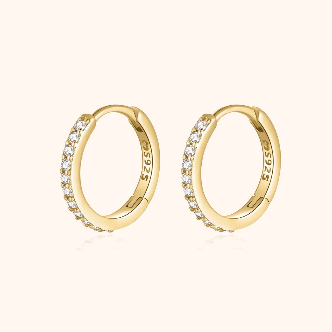 Radiant Zirconia Earrings - Iriana-Gold-State of Style