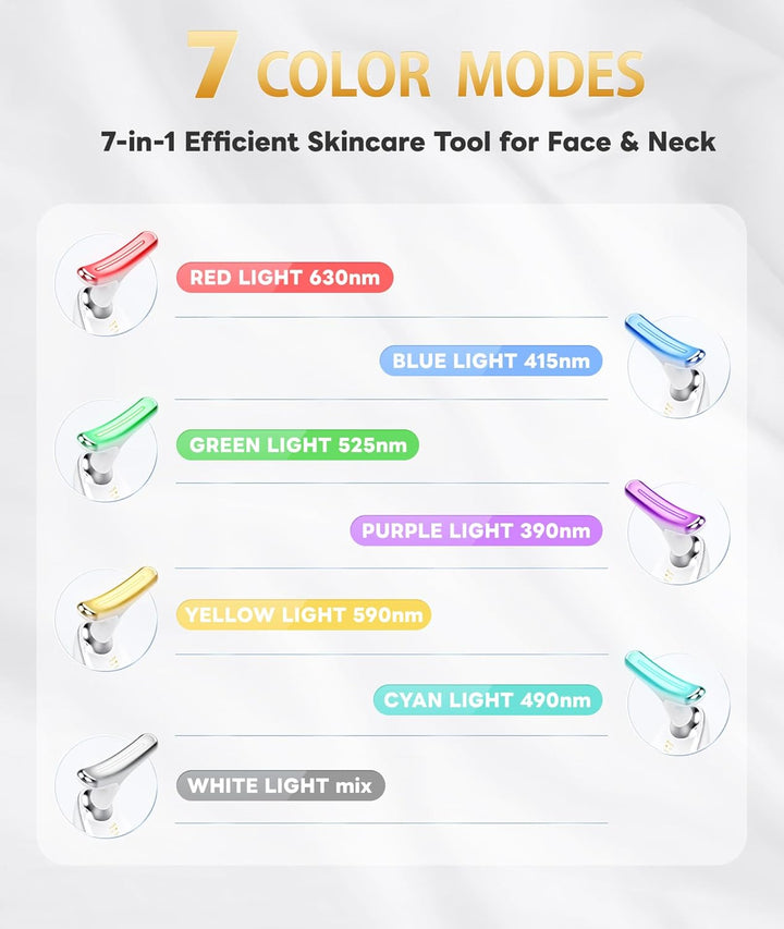 RadiantGlow 7-Colour Facial Massager-State of Style