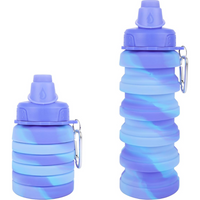 Rainbow Collapsible Water Bottle-Purple Blue-State of Style