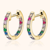 Rainbow Hoops - Sofia-Gold-State of Style