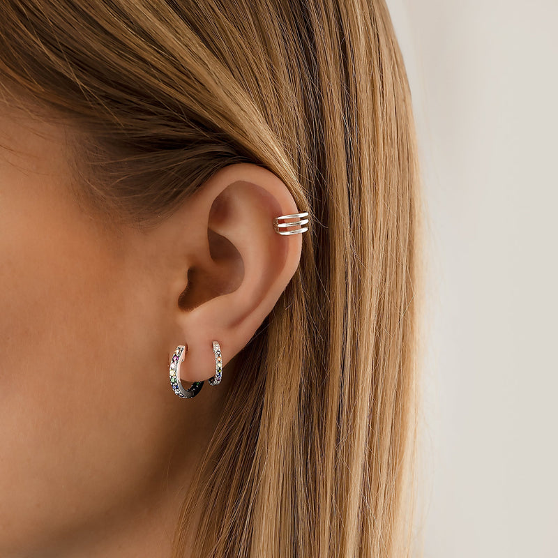 Rainbow Hoops - Sofia-Silver-State of Style